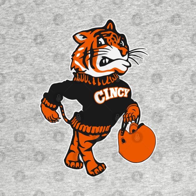 Cincinnati Reimagined Vintage Fighting Mascot by darklordpug